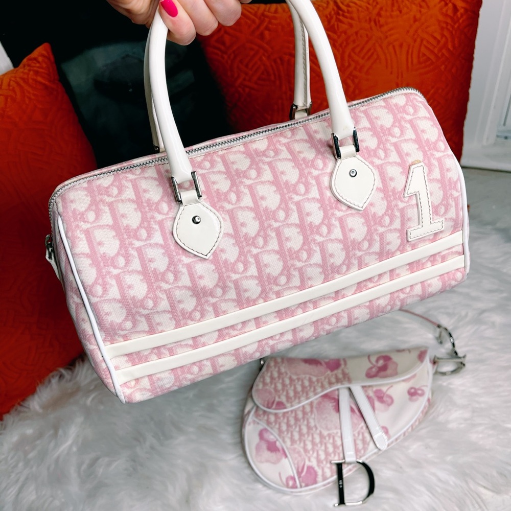 Dior pink monogram bag 1 trotter trendy Y2K